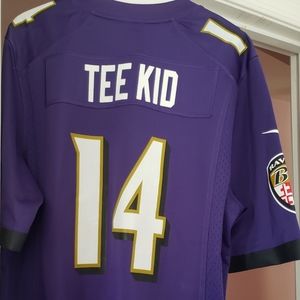 2014 Baltimore Ravens NFL Tee Kid Jersey RARE